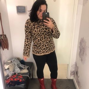 LOFT leopard sweater